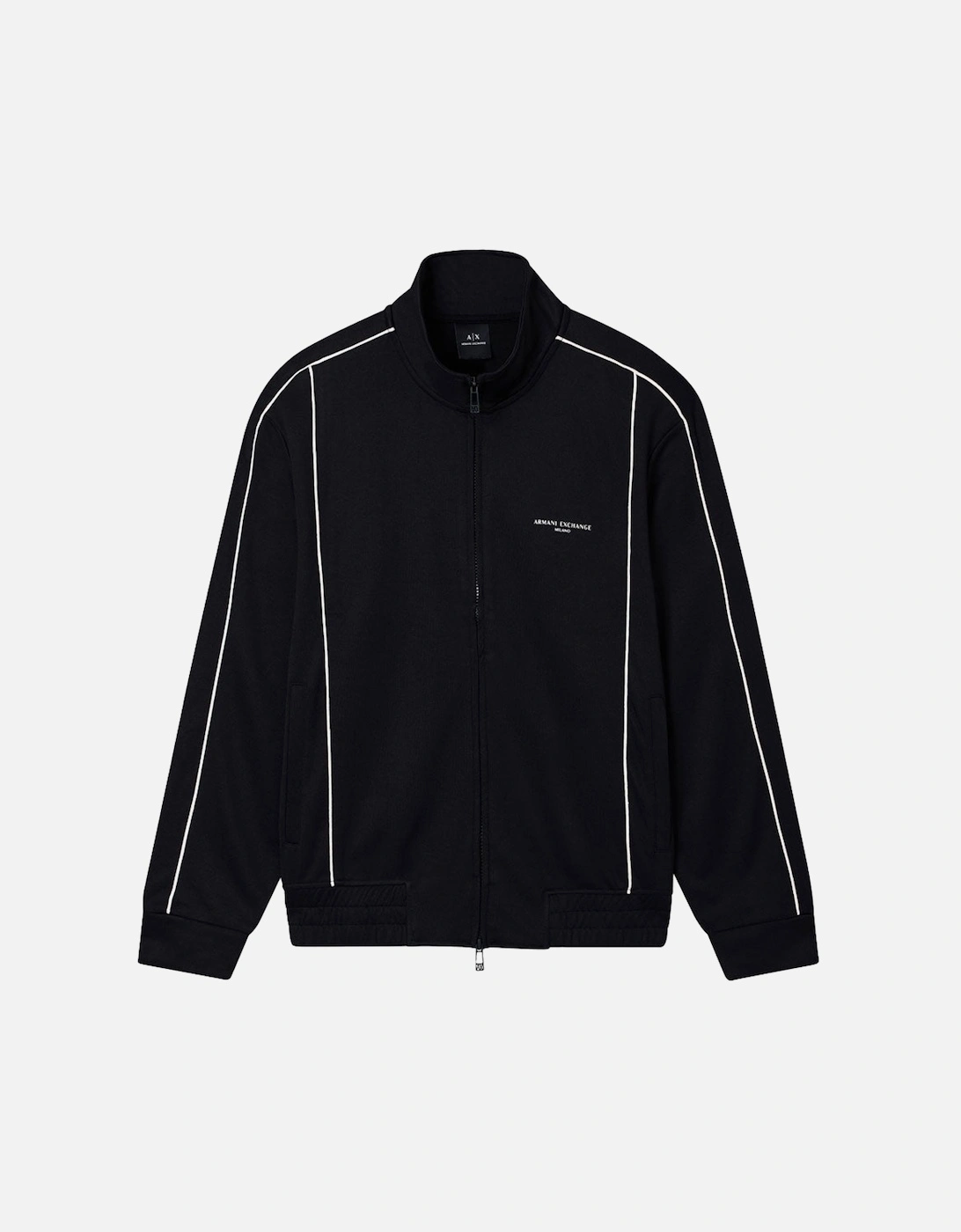 Exchange Brand Logo Contrast Piping Track Jacket XM001357 AF16278 - Black, 4 of 3