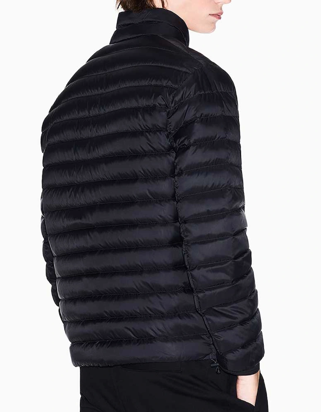 Exchange Quilted Zip Up Down Jacket UXM001919 AF169279 - Black