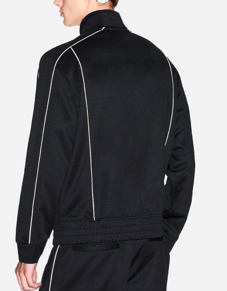 Exchange Brand Logo Contrast Piping Track Jacket XM001357 AF16278 - Black