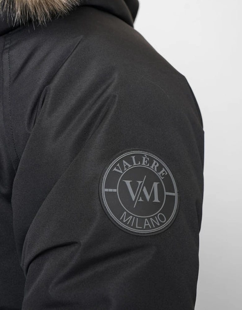 Flight Short Parka Jacket - Black