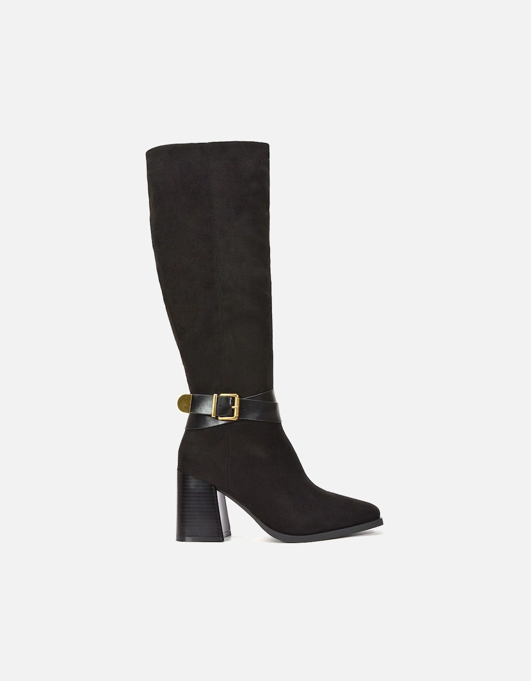 'Ophelia' Block Heel Square Toe Long Knee High Boots, 2 of 1