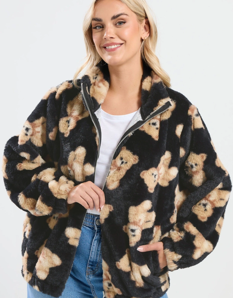 Teddy Bear Faux Fur Fleece Jacket