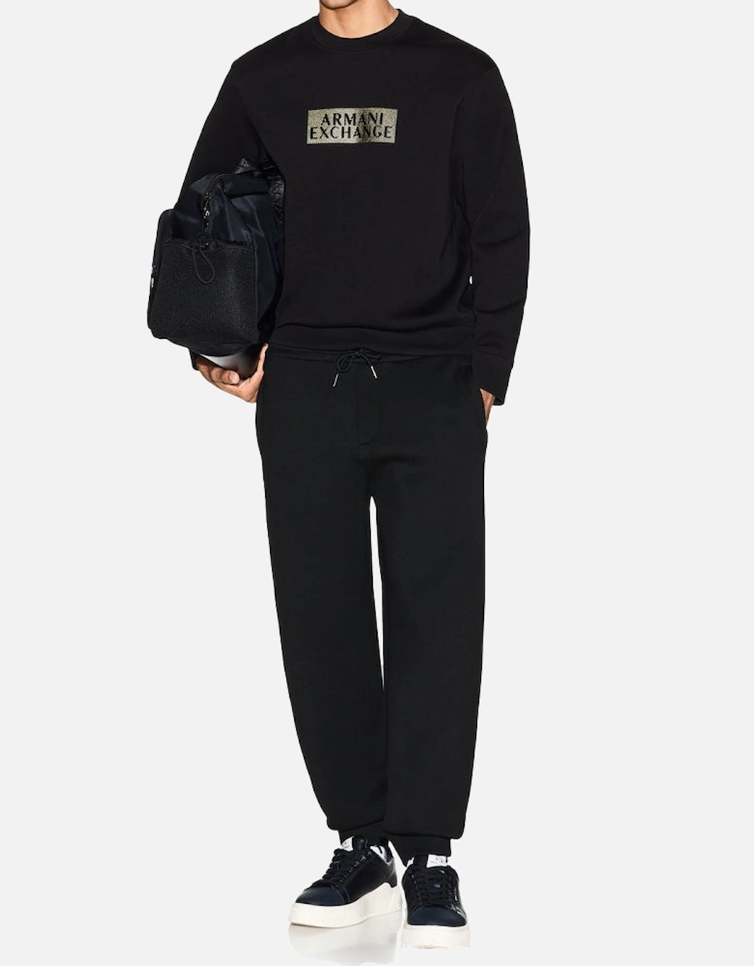 Exchange Diagonal Graphic Sweatshirt XM001892 AF10818 - Black/Gold