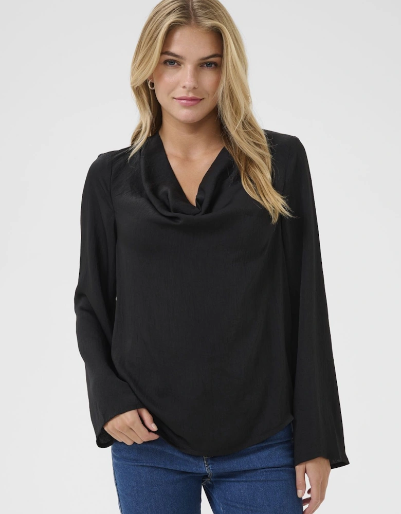 KAariel Cowl Neck Long Sleeve Blouse