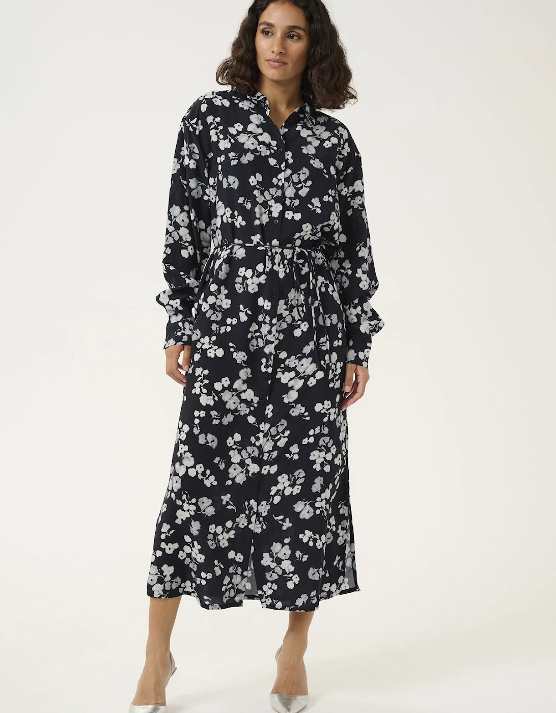 KAalice Maxi Length Belted Shirt Dress, 2 of 1