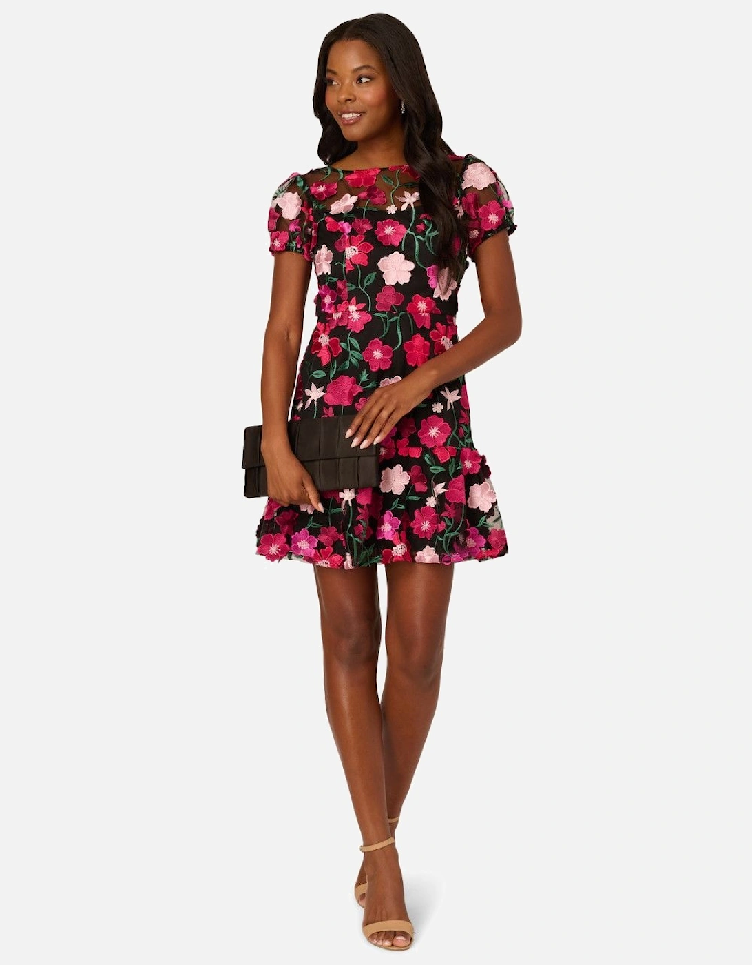 Embroidered Flounce Dress, 2 of 1