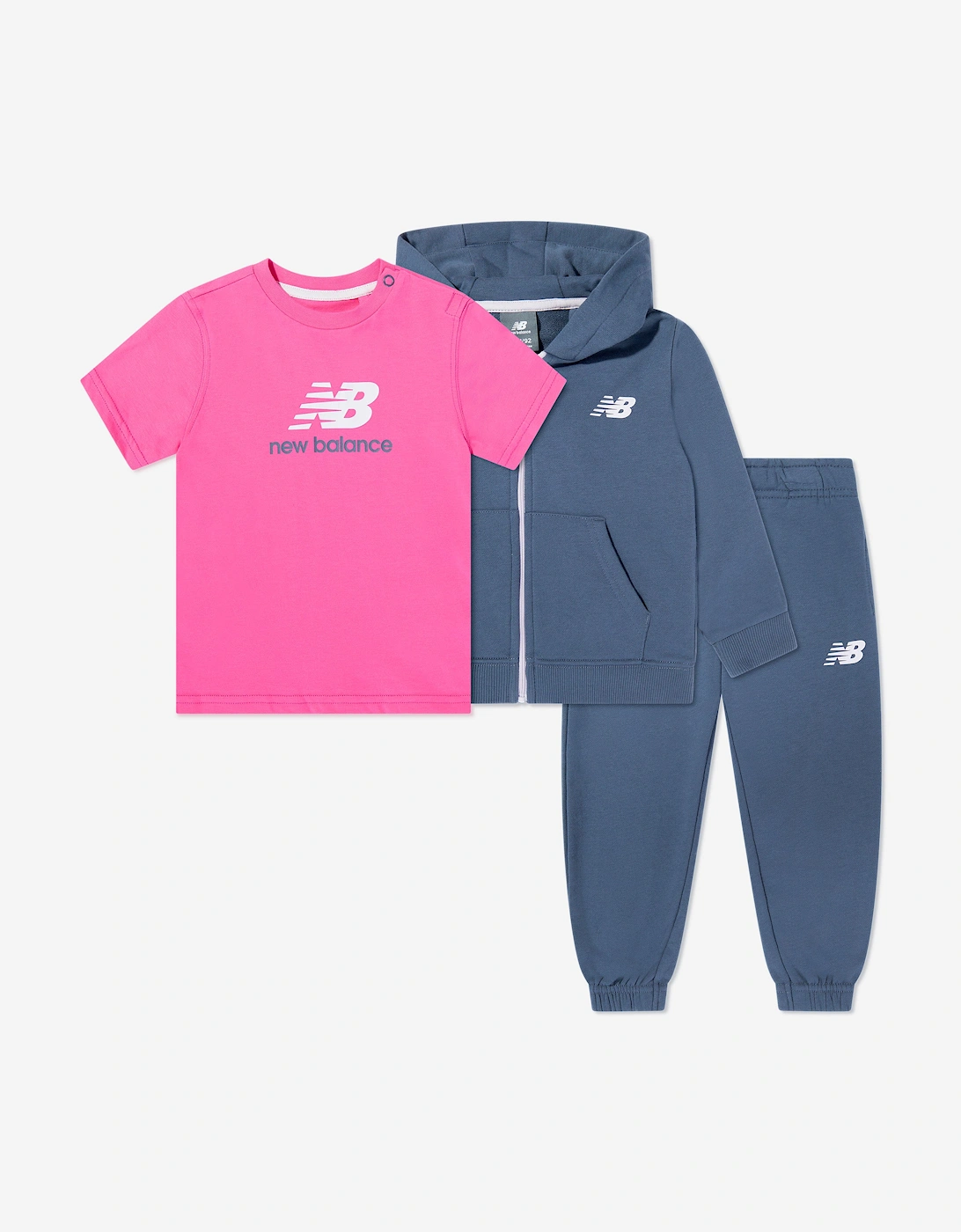 Girls T-Shirt and Tracksuit Set in Navy, 5 of 4