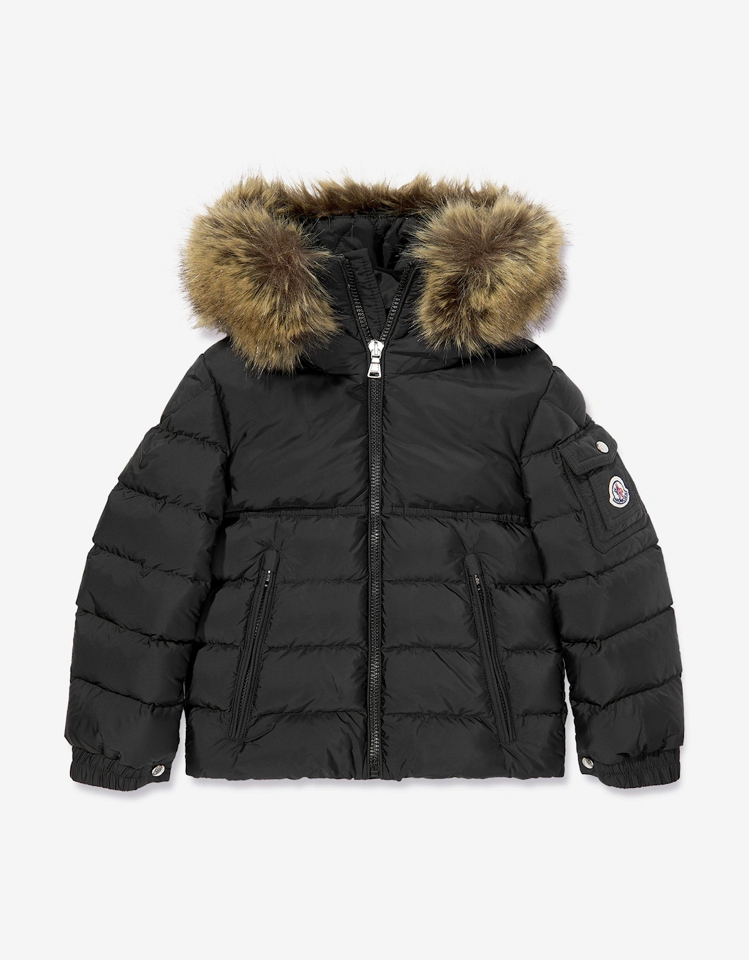 Moncler Boys Black Enfant Down Padded New Byronf Jacket - Size 14 Years Kids