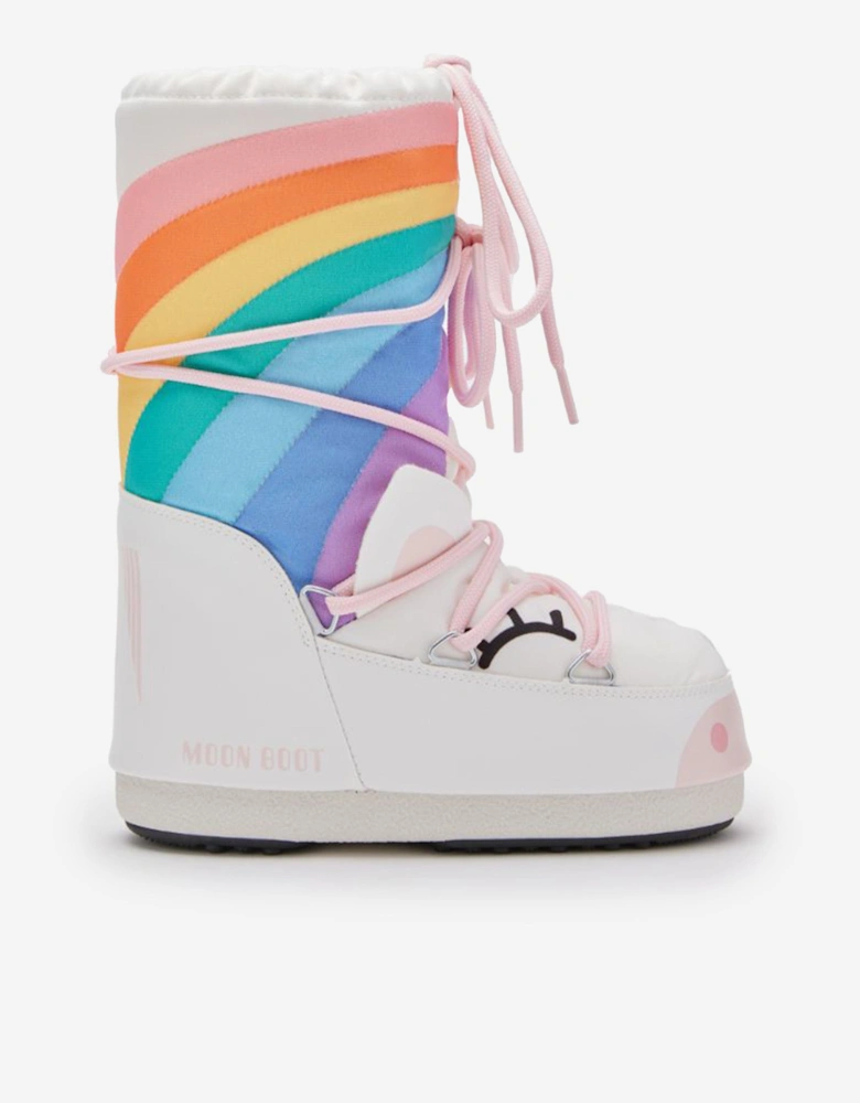 Moon Boot Girls Icon Unicorn Boots in White