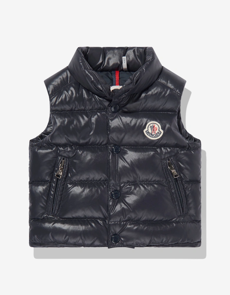 Enfant Baby Boys Bernard Down Padded Gilet in Navy