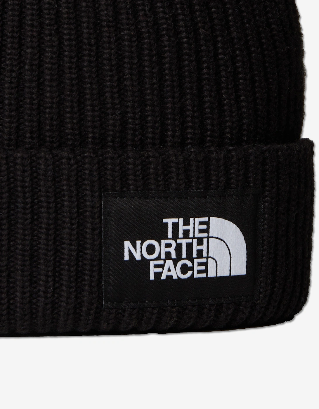 Kids Salty Lined Beanie Hat in Black