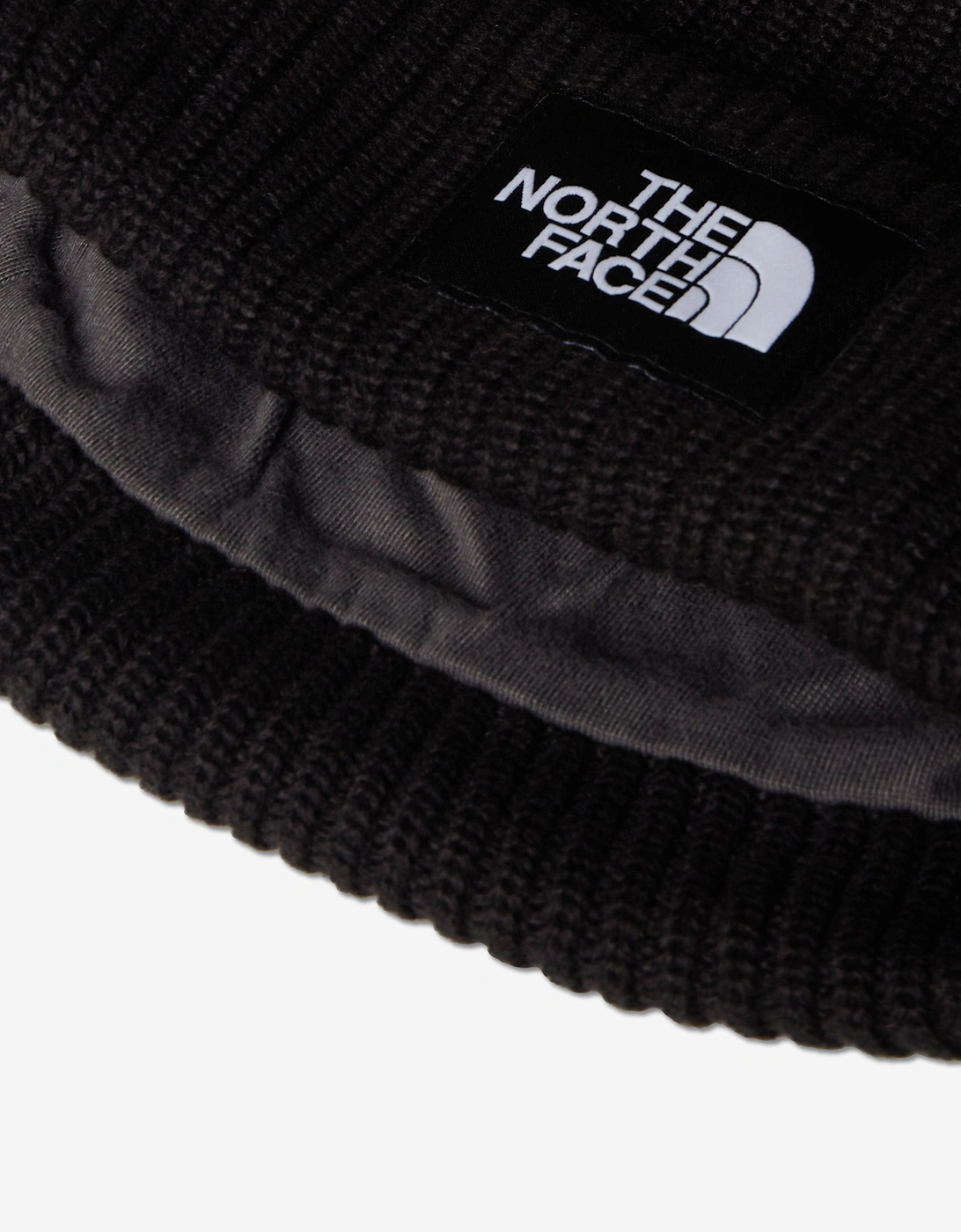 Kids Salty Lined Beanie Hat in Black