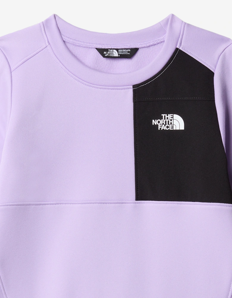 Girls Performance Fleece Tracksuit in Purple