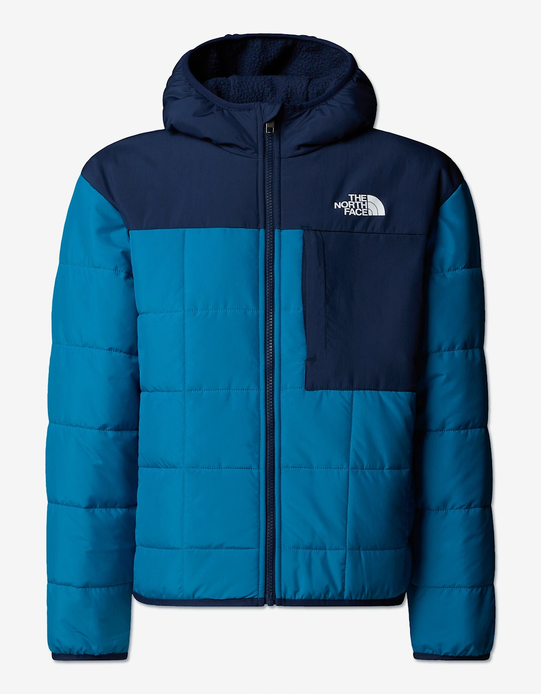 Boys Reversible Shasta Hooded Jacket in Blue