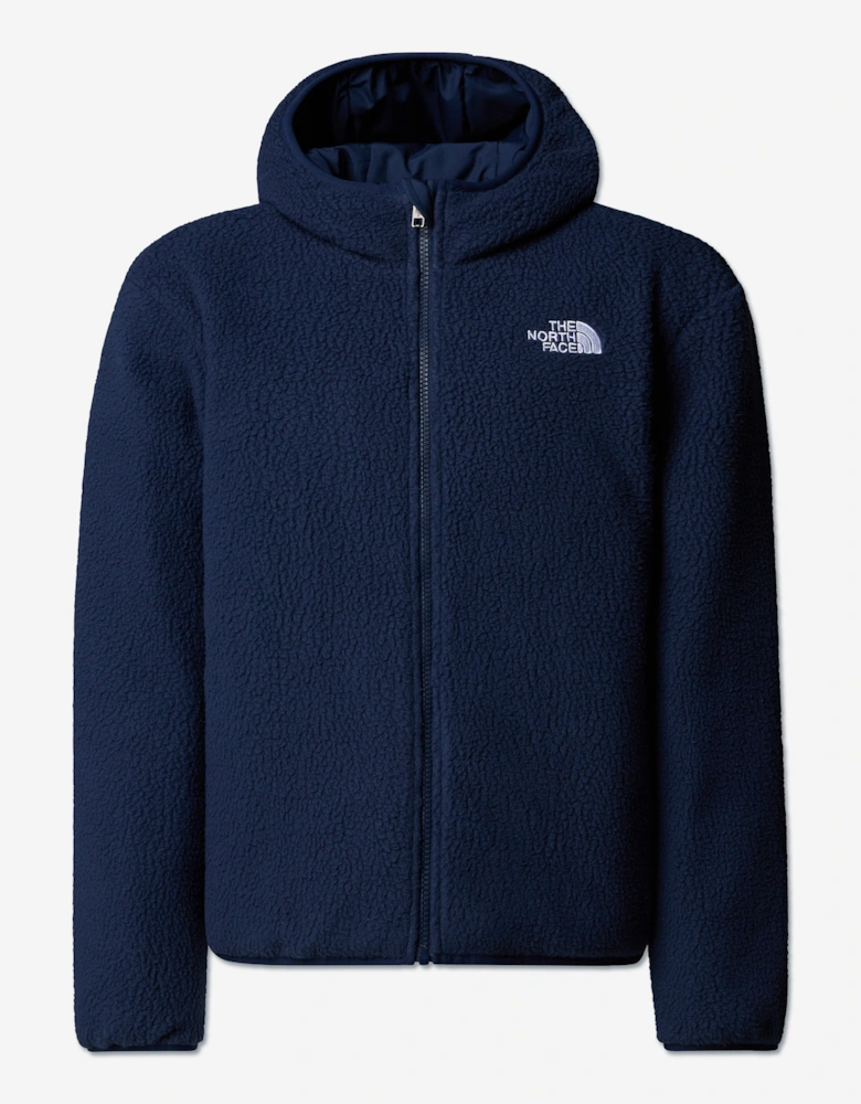 Boys Reversible Shasta Hooded Jacket in Blue