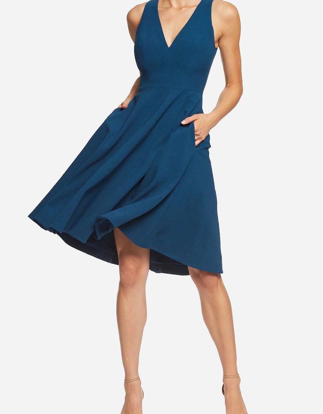 Catalina Plunging V-neck Midi Dress, 2 of 1