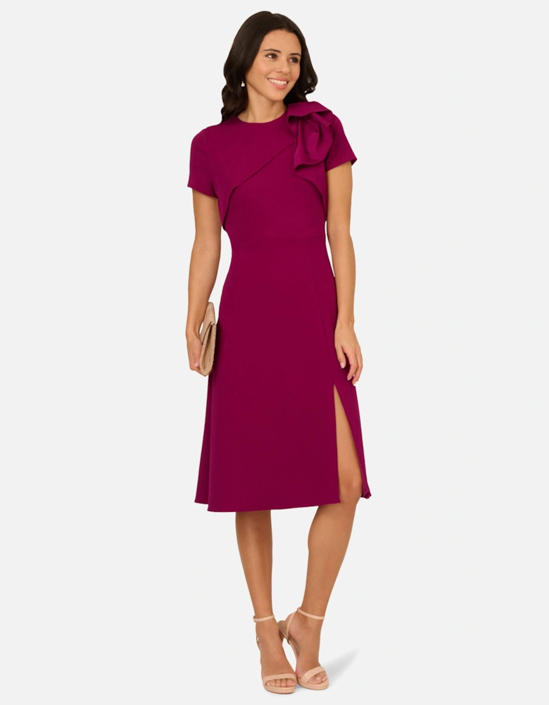 Ruffle Bodice Midi Dress
