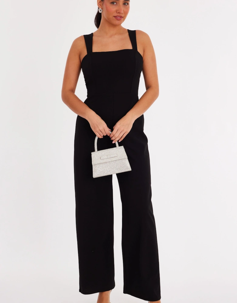 Black Bow Detail Jumpsuit