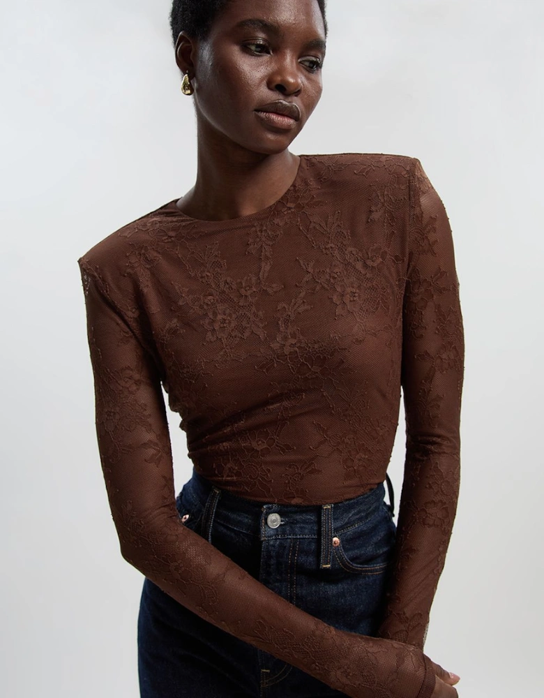 Lace Long Sleeve Bodysuit