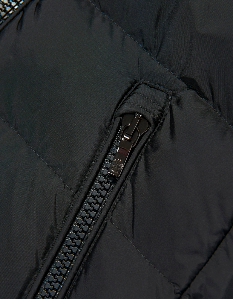 Enfant Girls Abelle Down Padded Long Coat in Black