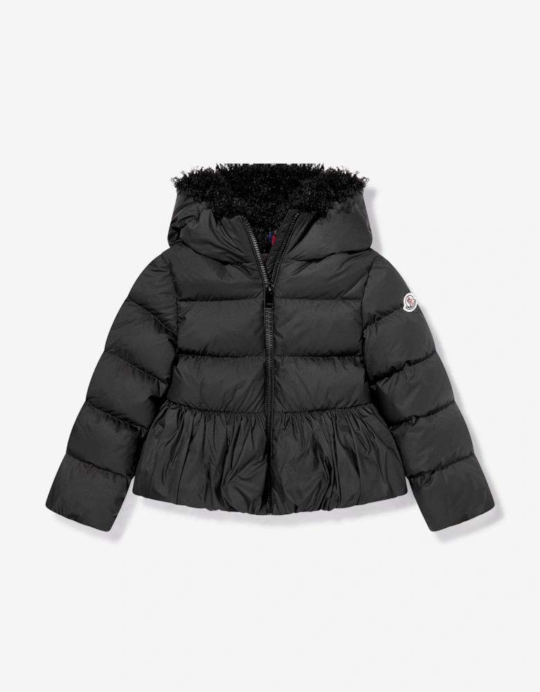 Enfant Girls Elizaveta Down Padded Jacket in Black