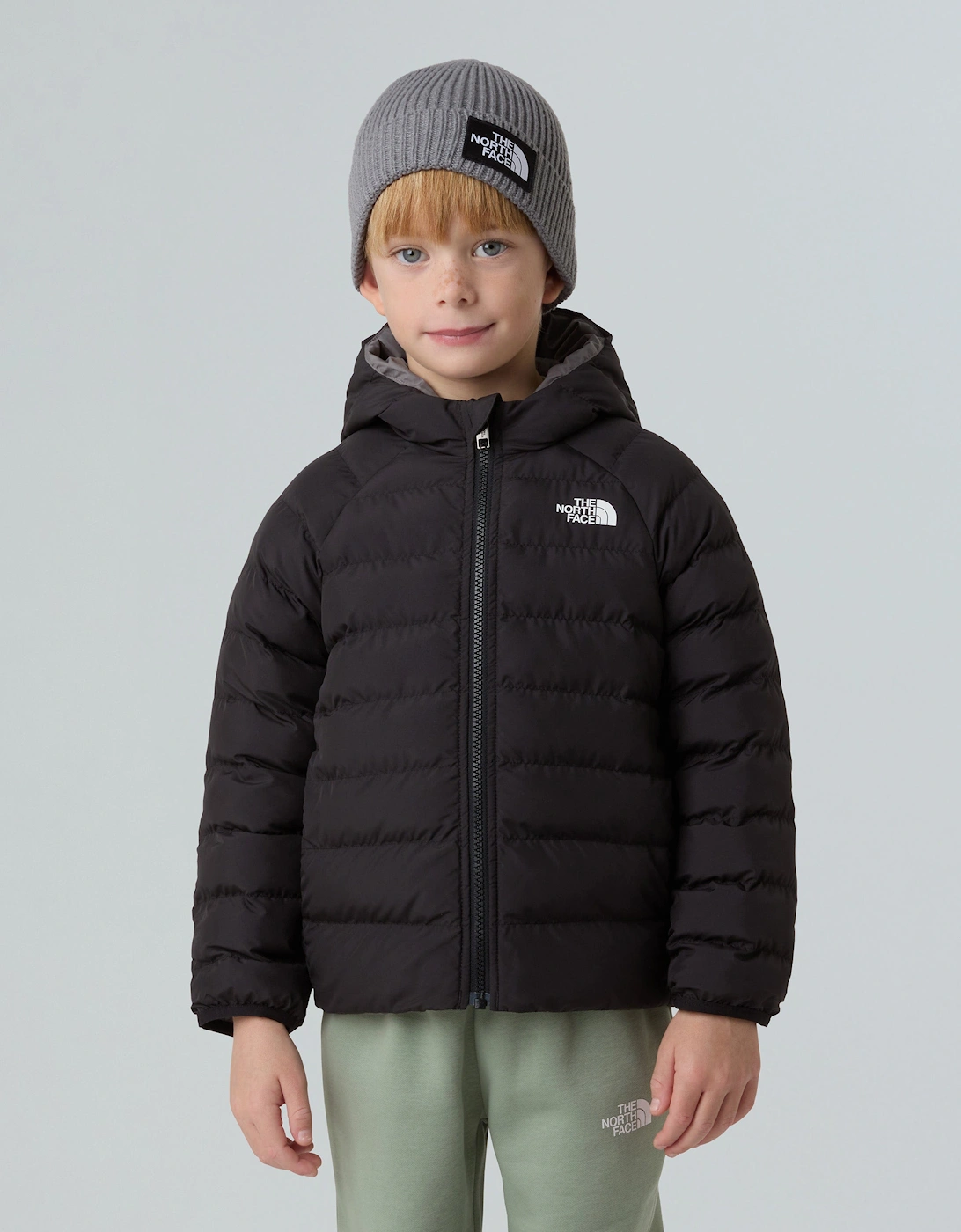 Kids Reversible Perrito Hooded Jacket in Black