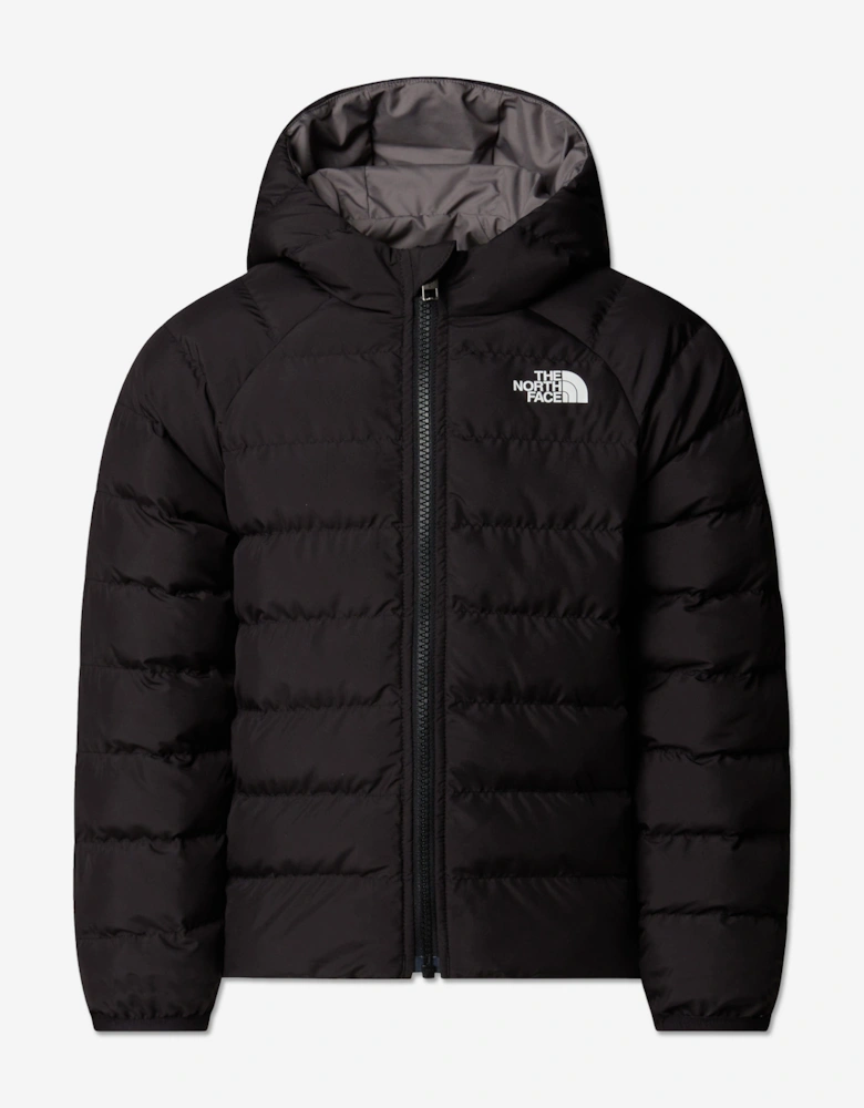 Kids Reversible Perrito Hooded Jacket in Black