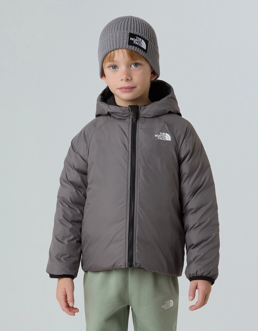 Kids Reversible Perrito Hooded Jacket in Black