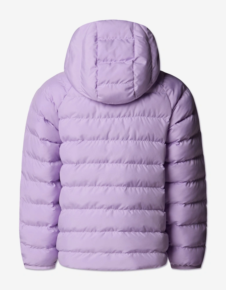 Girls Reversible Perrito Hooded Jacket in Purple