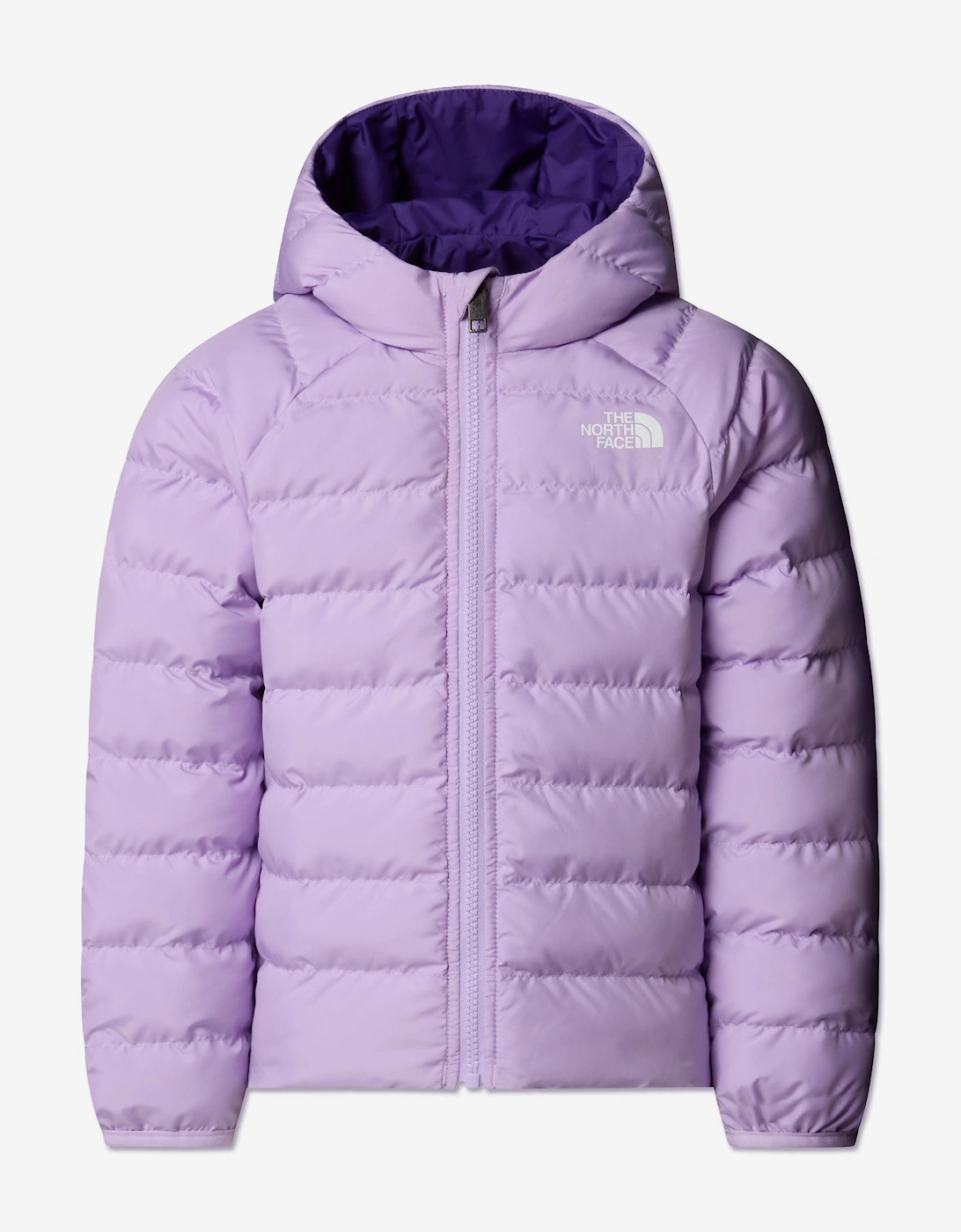 Girls Reversible Perrito Hooded Jacket in Purple