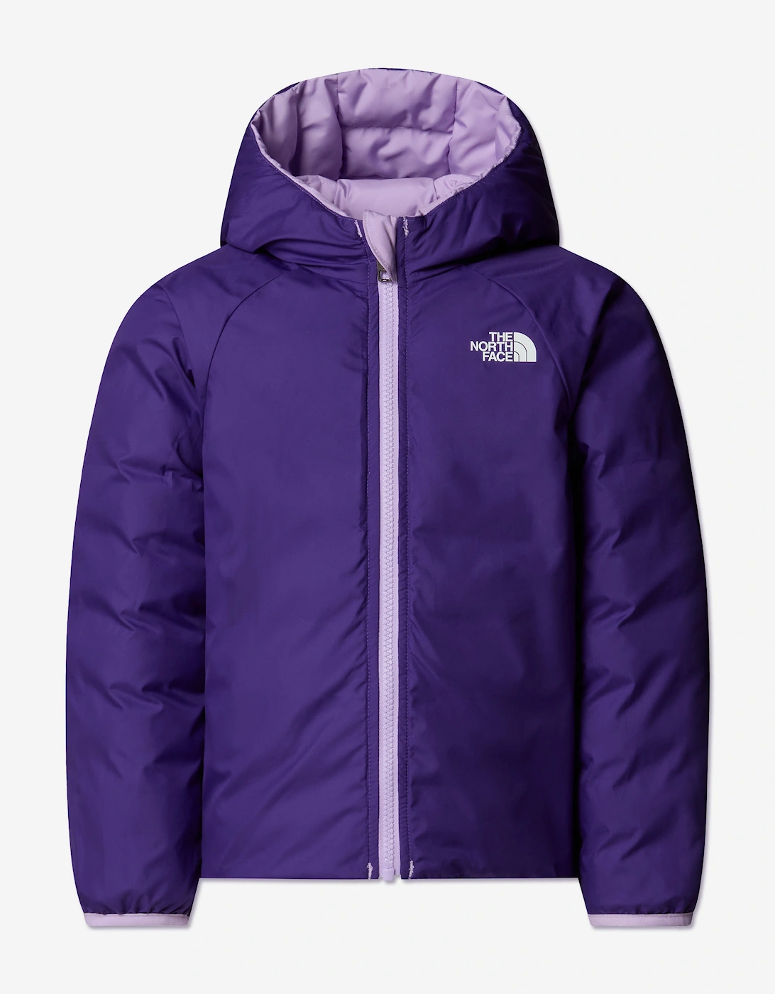 Girls Reversible Perrito Hooded Jacket in Purple
