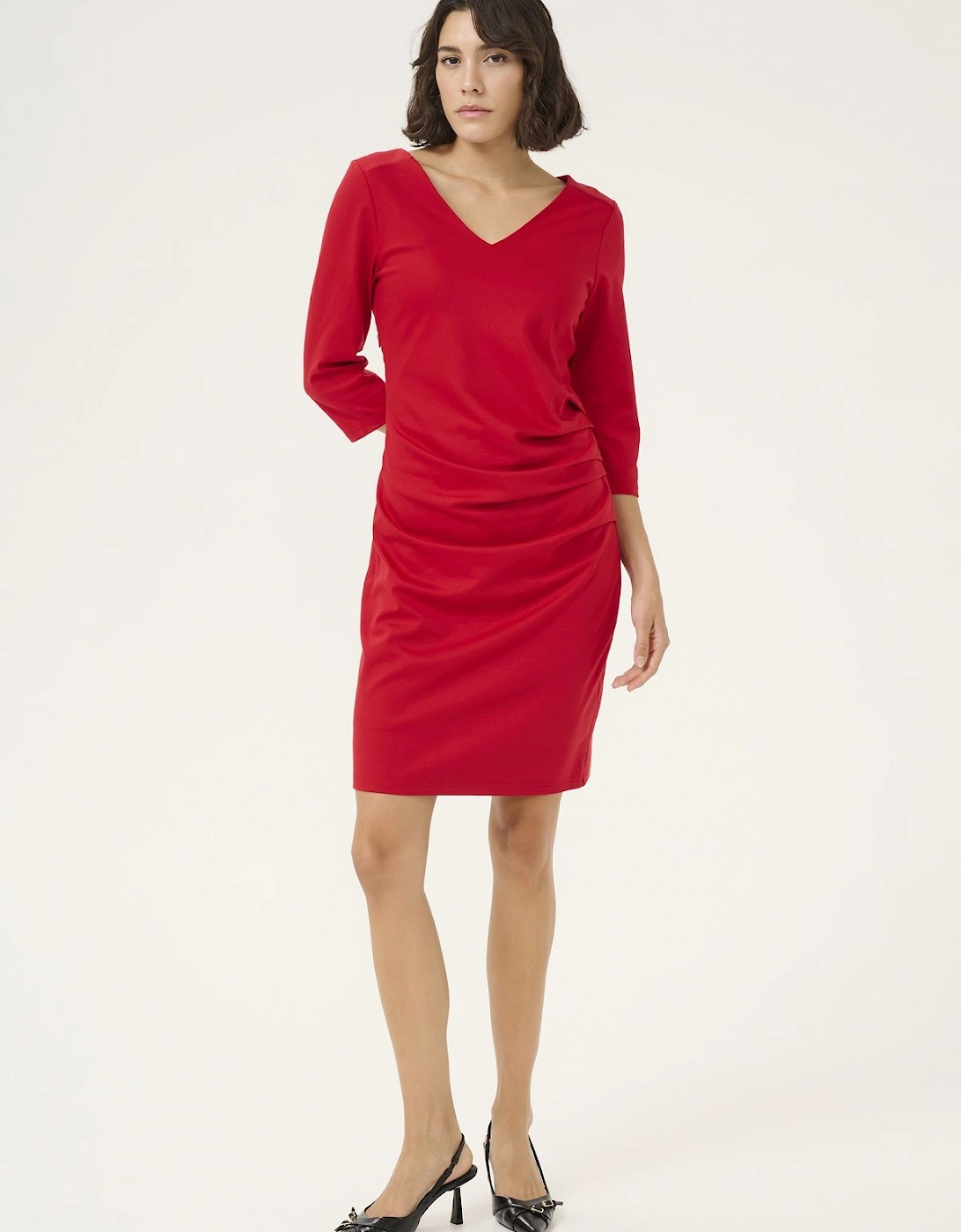 Kaindia Cocktail Dress 3/4 Sleeve V-Neck, 2 of 1