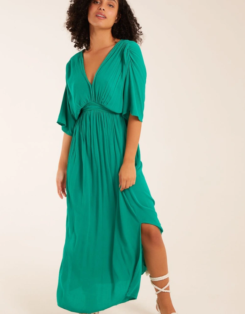 Rope Detail Batwing Midi Dress