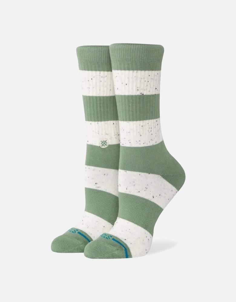 Womens NEP Stripe Crew Socks