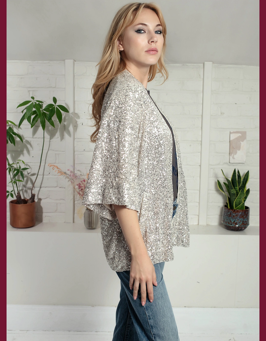 Cassie Kimono In Gold, 5 of 4