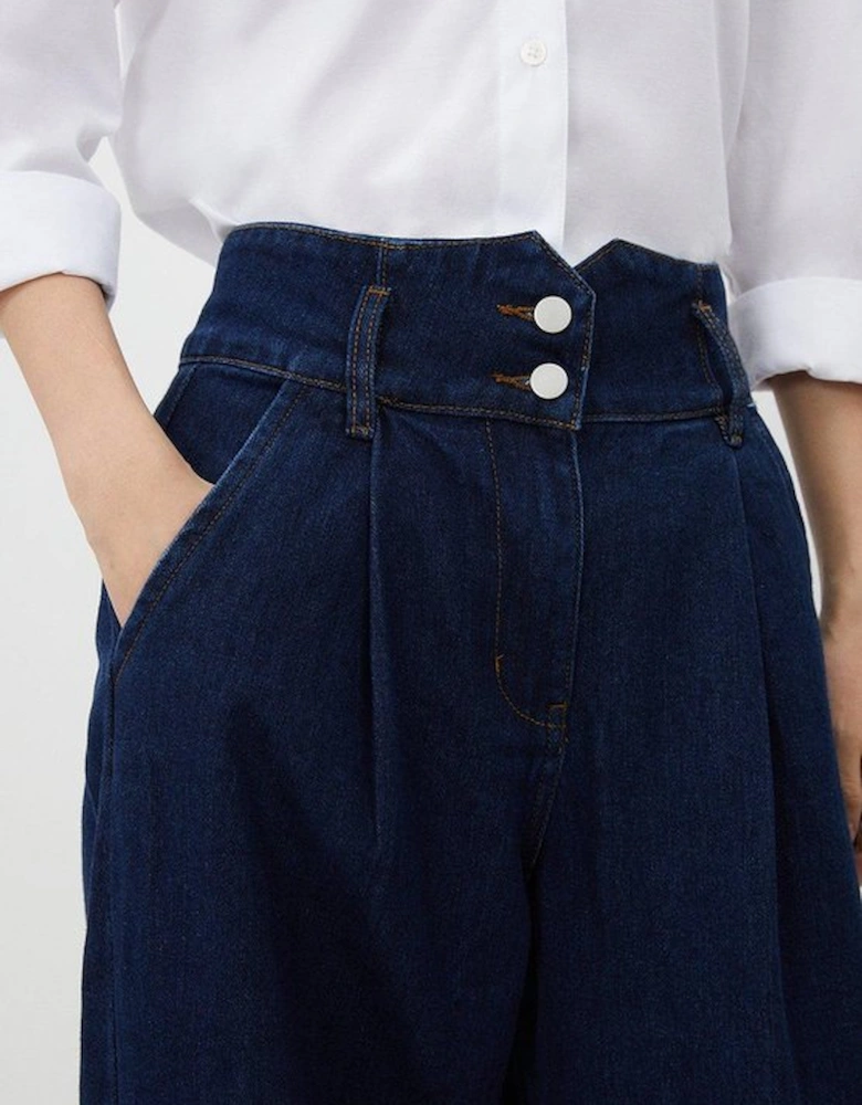 Denim Wide Leg Trousers
