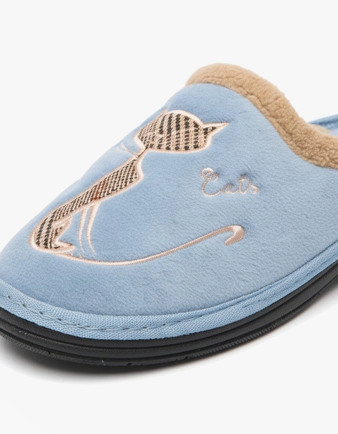 LORNA Womens Mule Slippers Navy