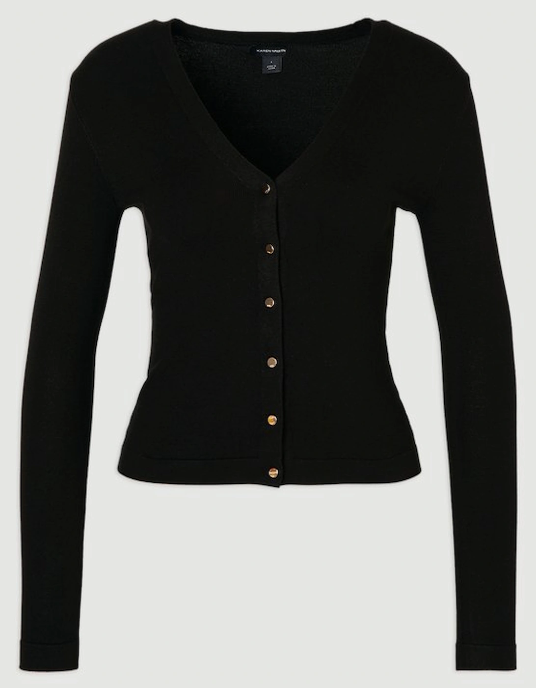 Viscose Blend Popper Knitted Cardigan