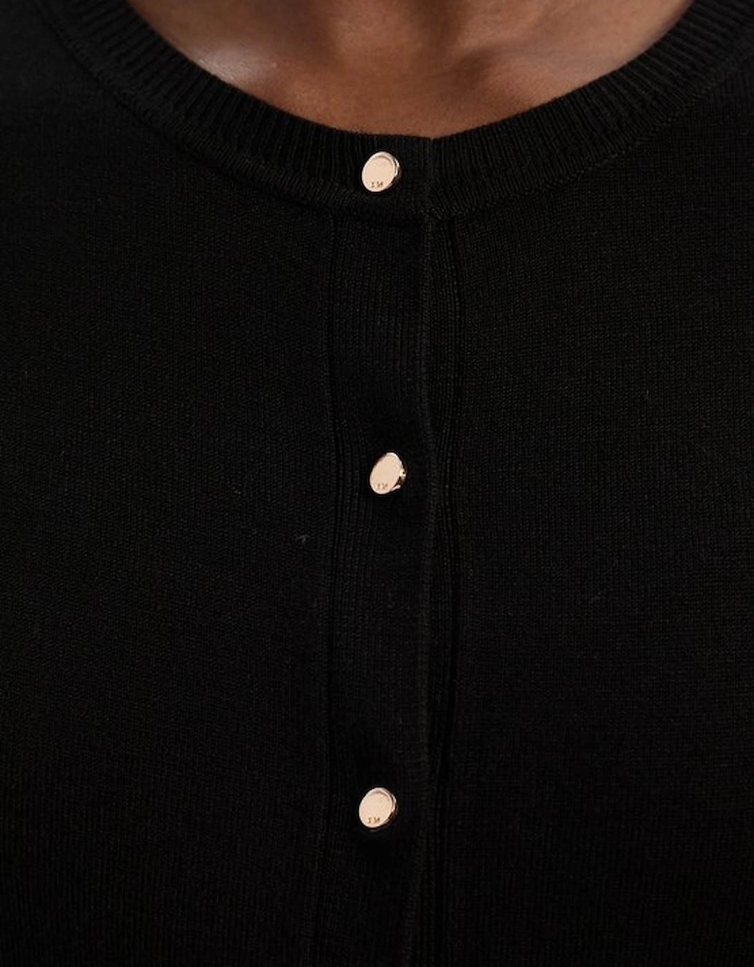 Viscose Blend Popper Knitted Cardigan