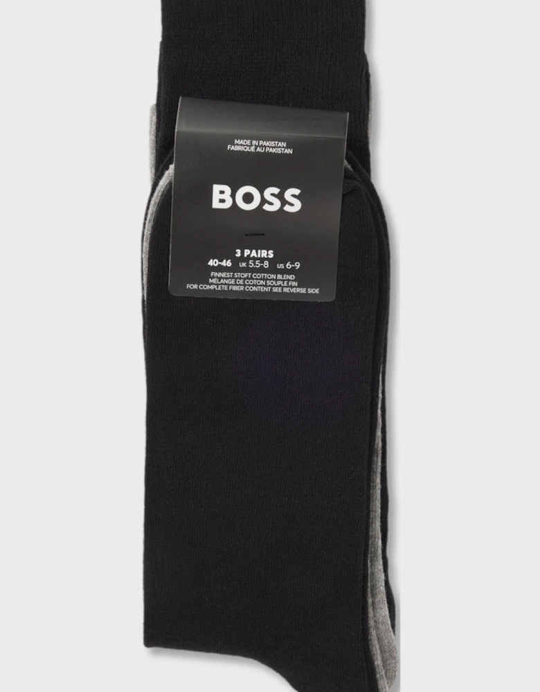 BOSS Black 3PRS Giftset Icon CC Socks 001 Black