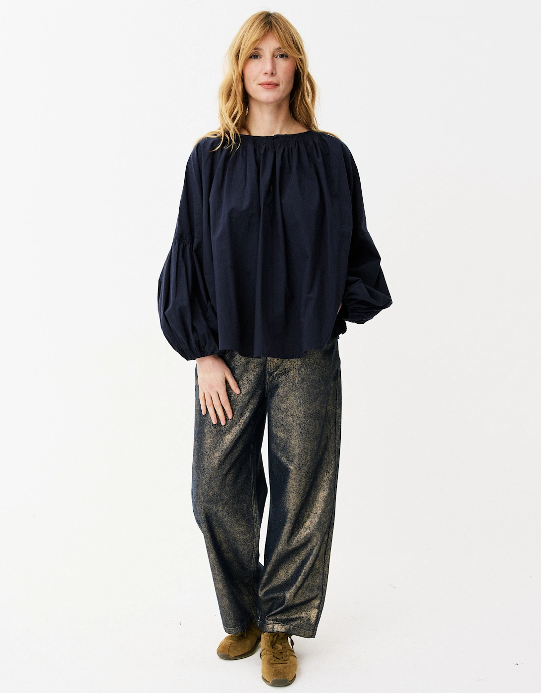 Philise Blouse - Navy, 4 of 3