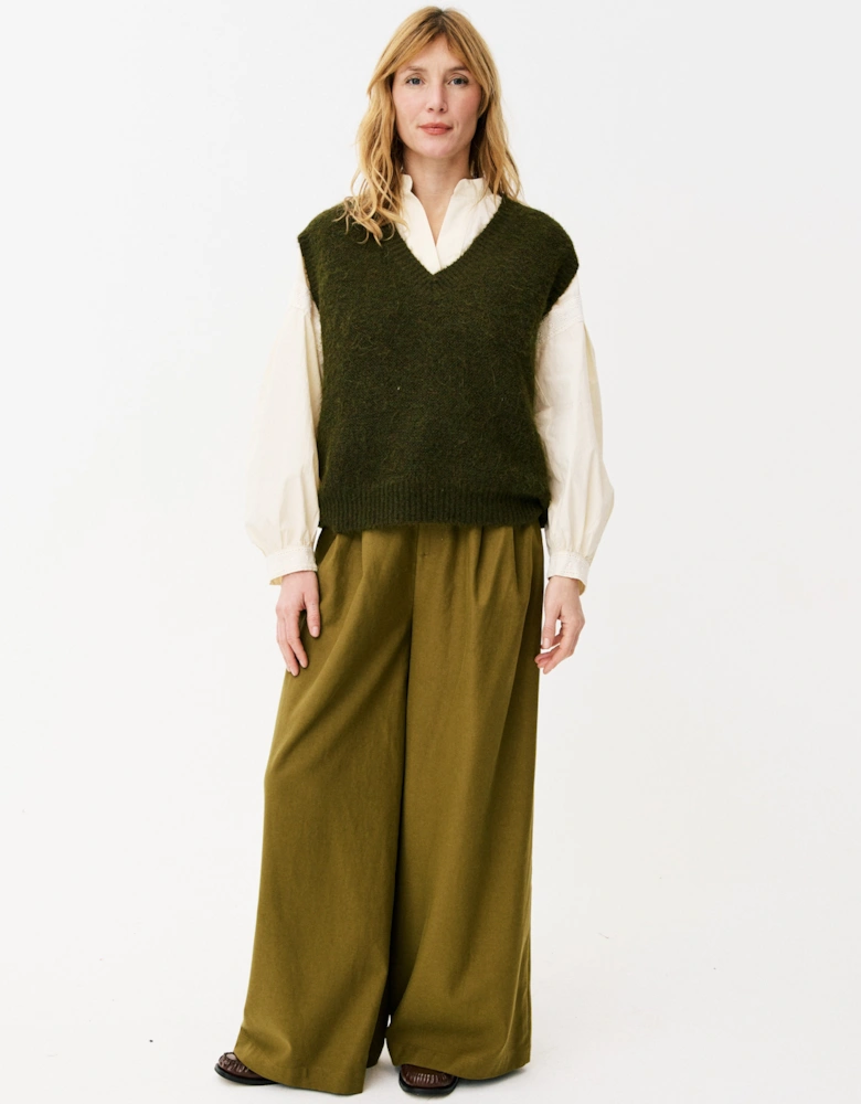 Aycan Sleeveless Jumper - Khaki