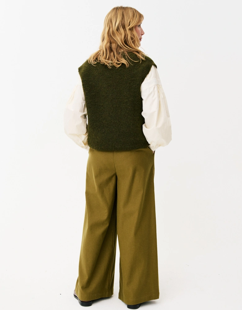Aycan Sleeveless Jumper - Khaki