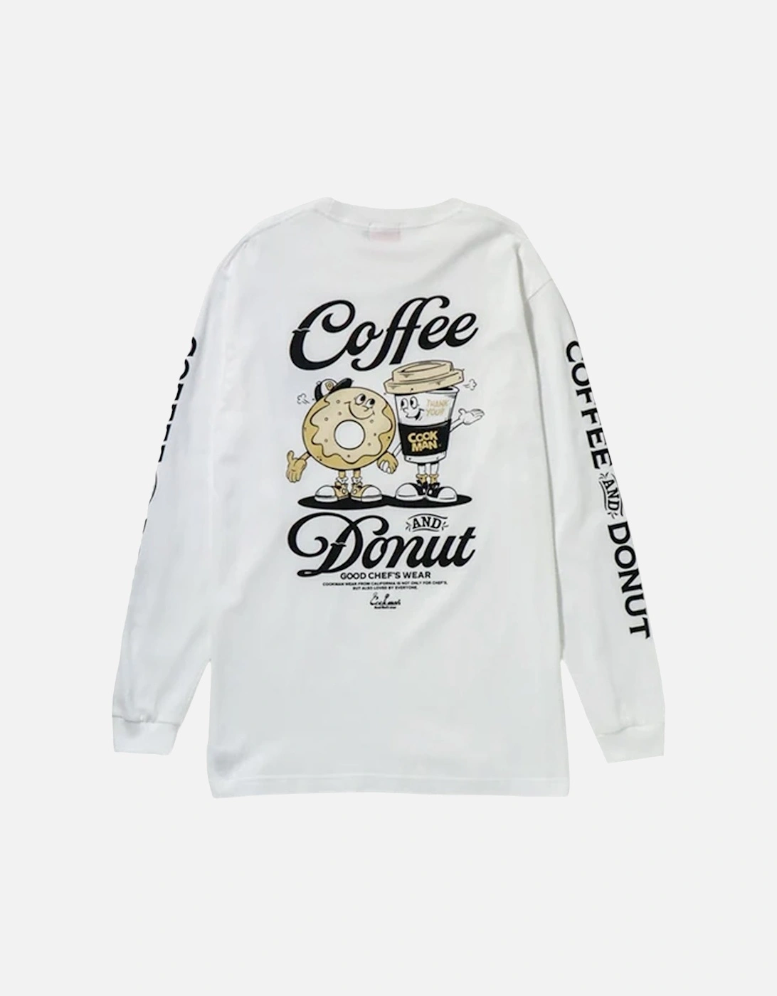 Coffee & Donut Long Sleeve T-Shirt, 4 of 3