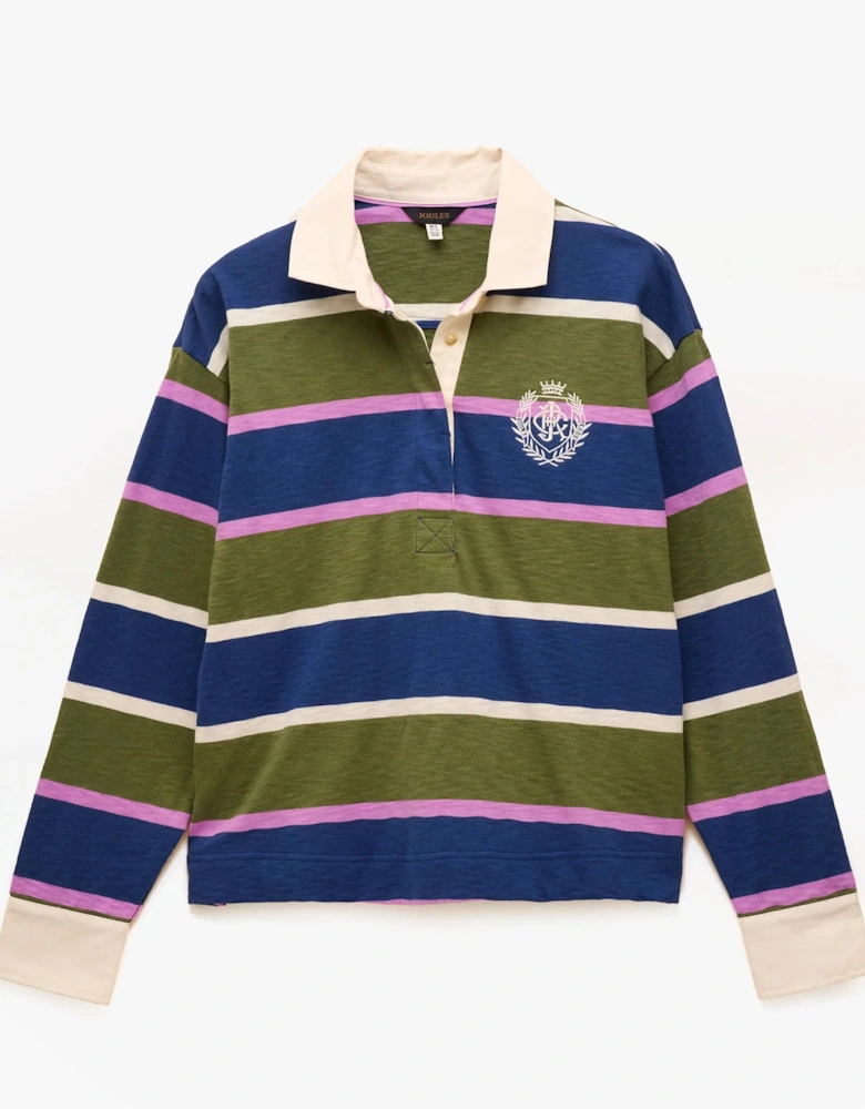 LARA SLUB Womens Rugby Shirt Green