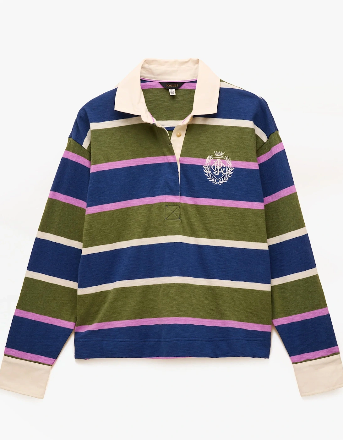 LARA SLUB Womens Rugby Shirt Green, 7 of 6