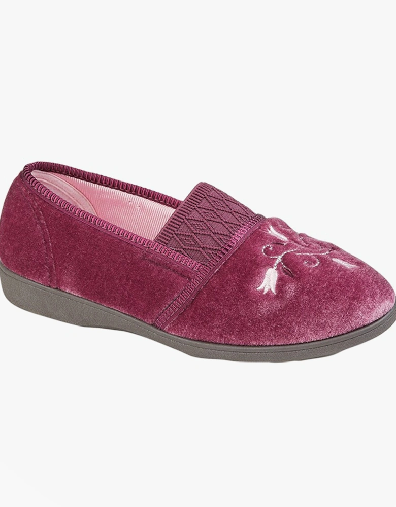 INEZ Womens Full Slippers Heather