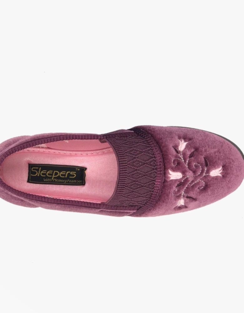 INEZ Womens Full Slippers Heather