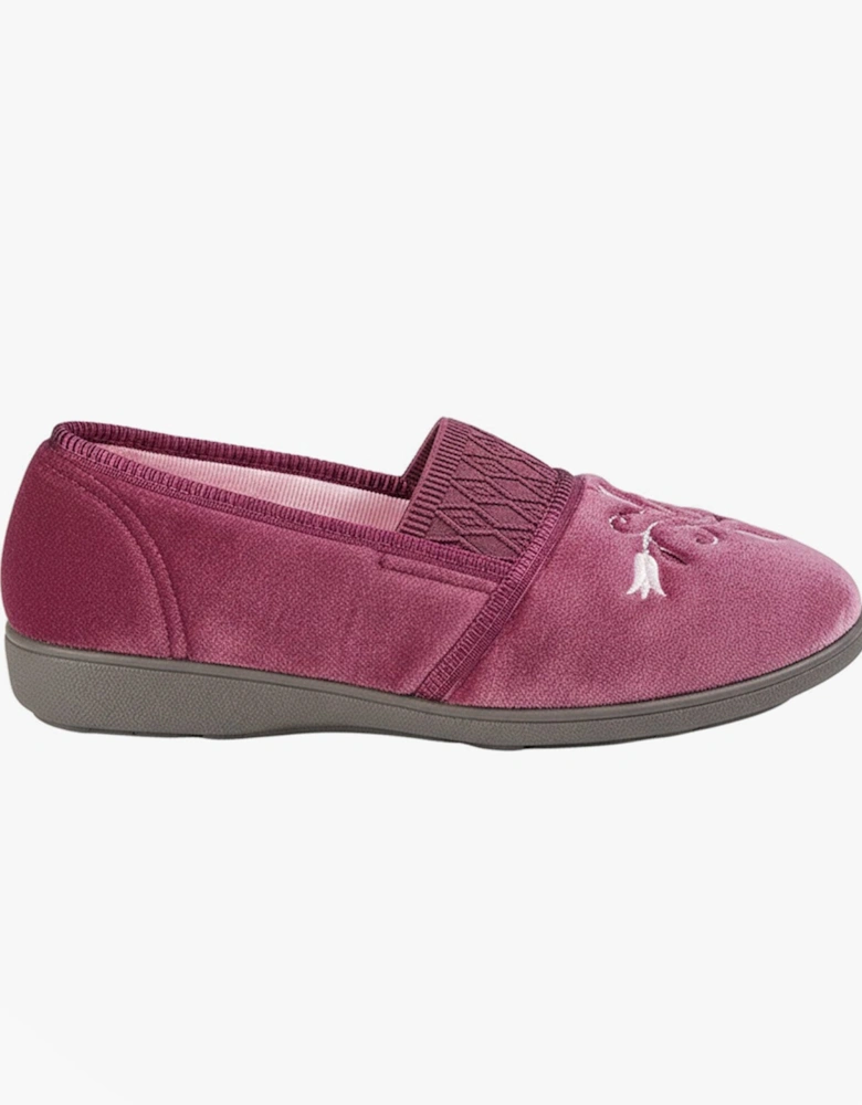 INEZ Womens Full Slippers Heather