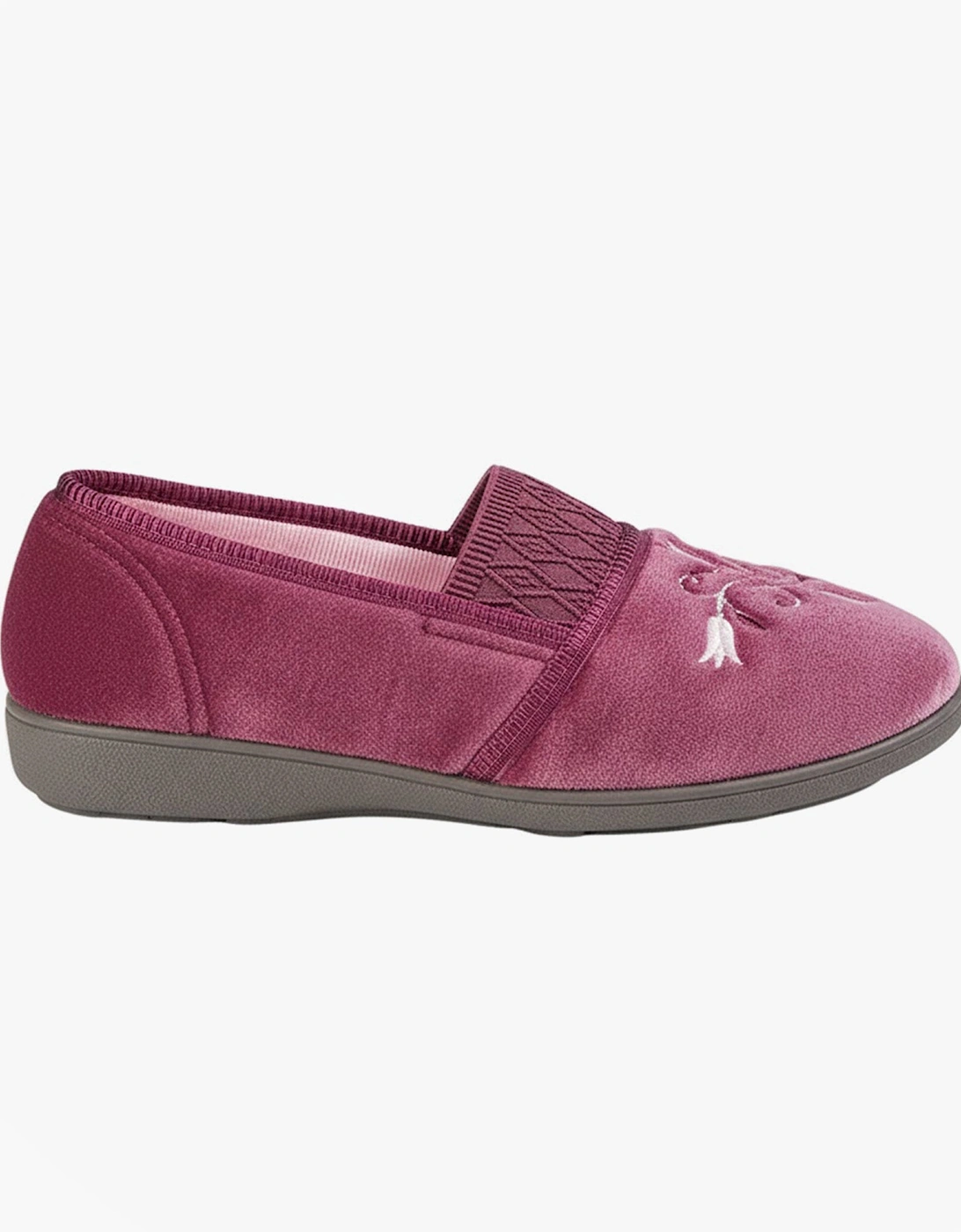 INEZ Womens Full Slippers Heather, 5 of 4